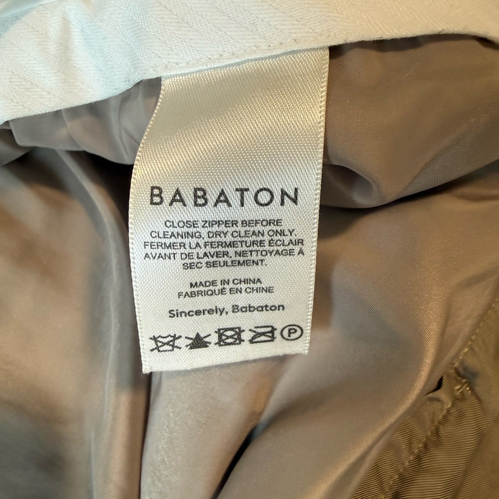 Babaton Cream and Taupe Trousers - Picture 5 of 7